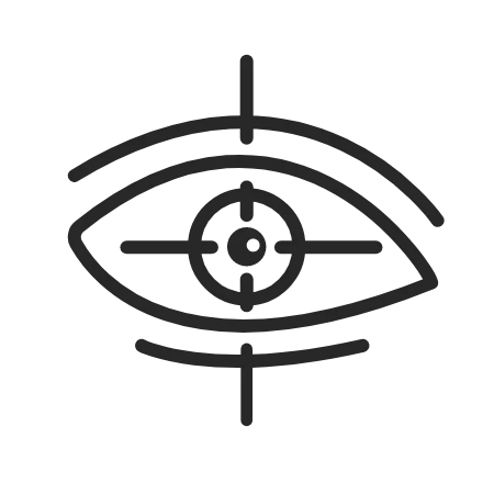 ikona wycentrowanego oka